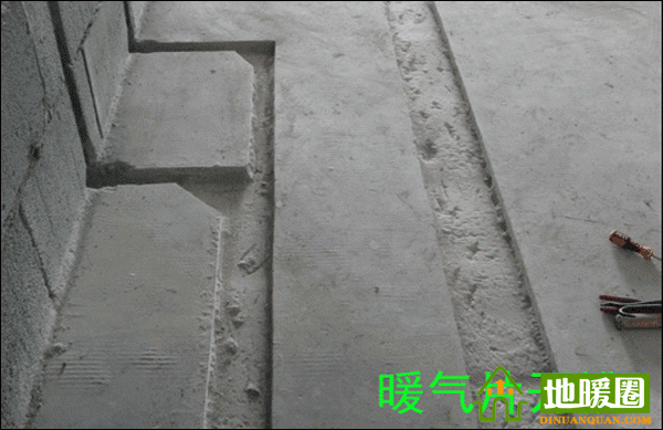 武漢暖氣安裝，暖氣開槽